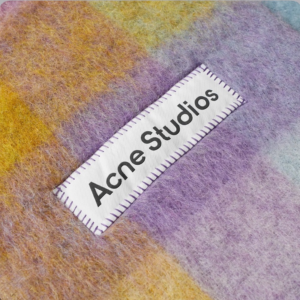 ACNE STUDIOS VALLY CHECK SCARF